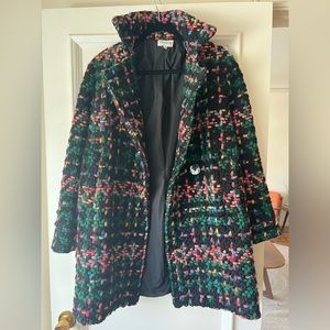 Pepaloves Anthropologie Size M Piccadilly Tweed Coat